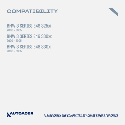 AUTOACER - 14p Front & Rear Track Control Arms, Bushings, Ball Joints For BMW 3 Series E46 325xi / 330xd / 330xi 2000 - 2005