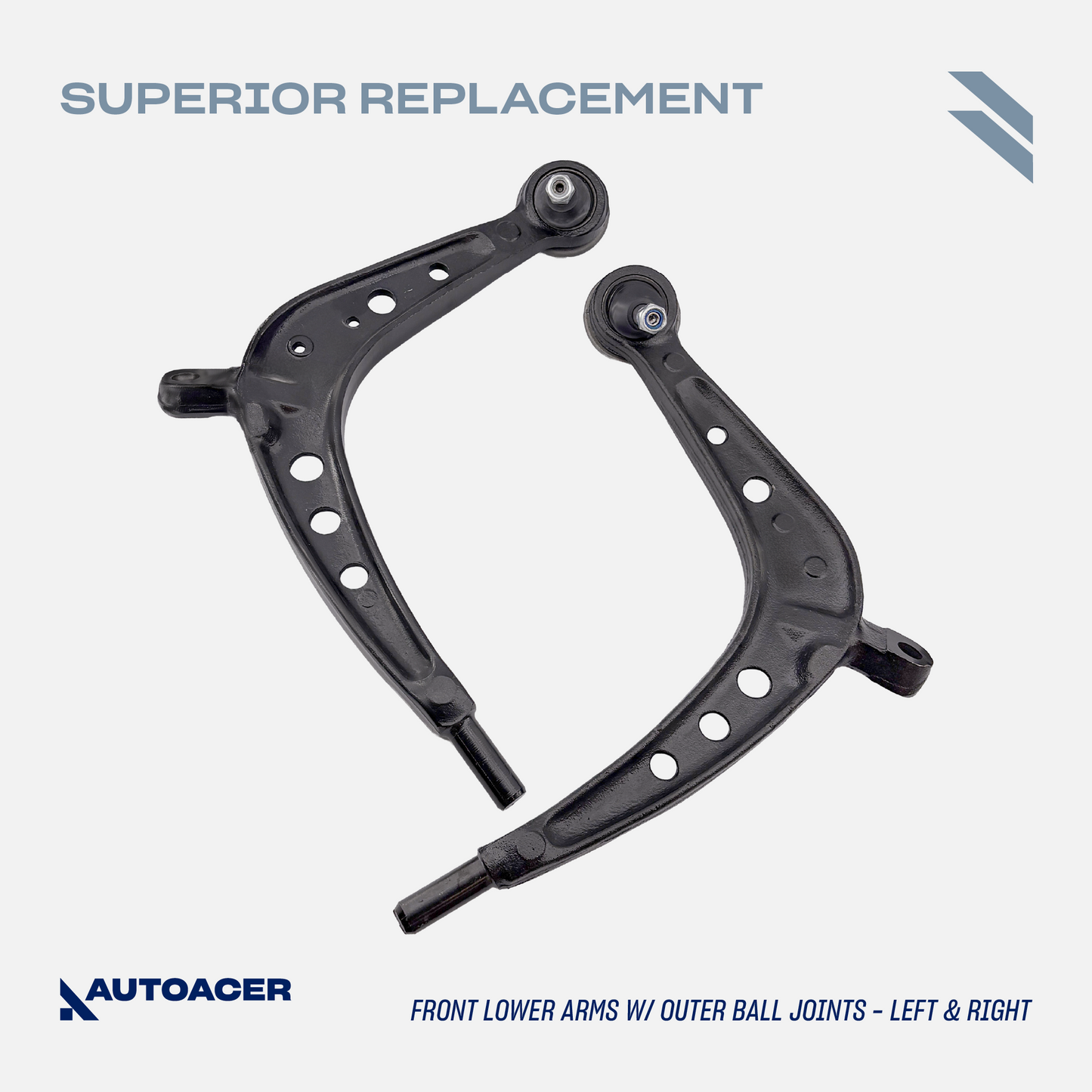 AUTOACER - 14p Front & Rear Track Control Arms, Bushings, Ball Joints For BMW 3 Series E46 325xi / 330xd / 330xi 2000 - 2005