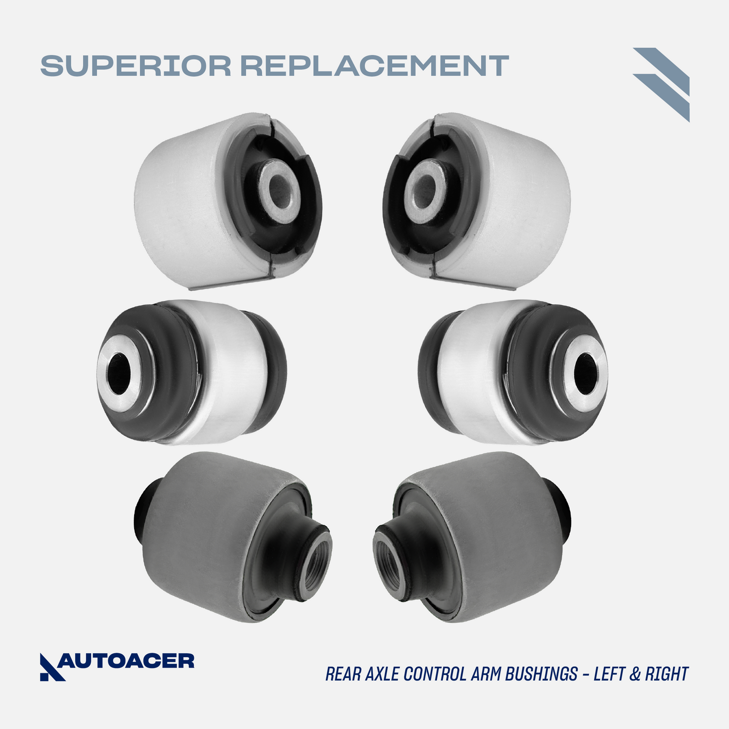 AUTOACER - 14p Front & Rear Track Control Arms, Bushings, Ball Joints For BMW 3 Series E46 325xi / 330xd / 330xi 2000 - 2005