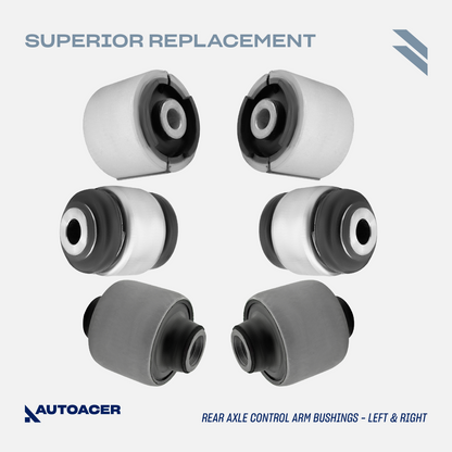 AUTOACER - 14p Front & Rear Track Control Arms, Bushings, Ball Joints For BMW 3 Series E46 325xi / 330xd / 330xi 2000 - 2005