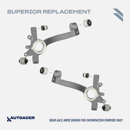 AUTOACER - 14p Front & Rear Track Control Arms, Bushings, Ball Joints For BMW 3 Series E46 325xi / 330xd / 330xi 2000 - 2005