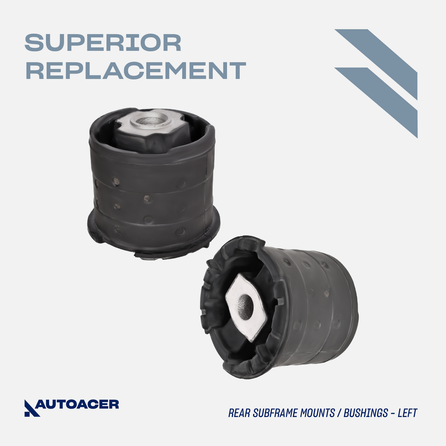 Rear Bushing Kit 4 Pcs - Rear Axle Subframe Mount/Bushings (All Four Sides) for BMW E53 (X5) 2000-2006, E71, E72 (X6) 2008-2014