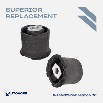 Rear Bushing Kit 4 Pcs - Rear Axle Subframe Mount/Bushings (All Four Sides) for BMW E53 (X5) 2000-2006, E71, E72 (X6) 2008-2014