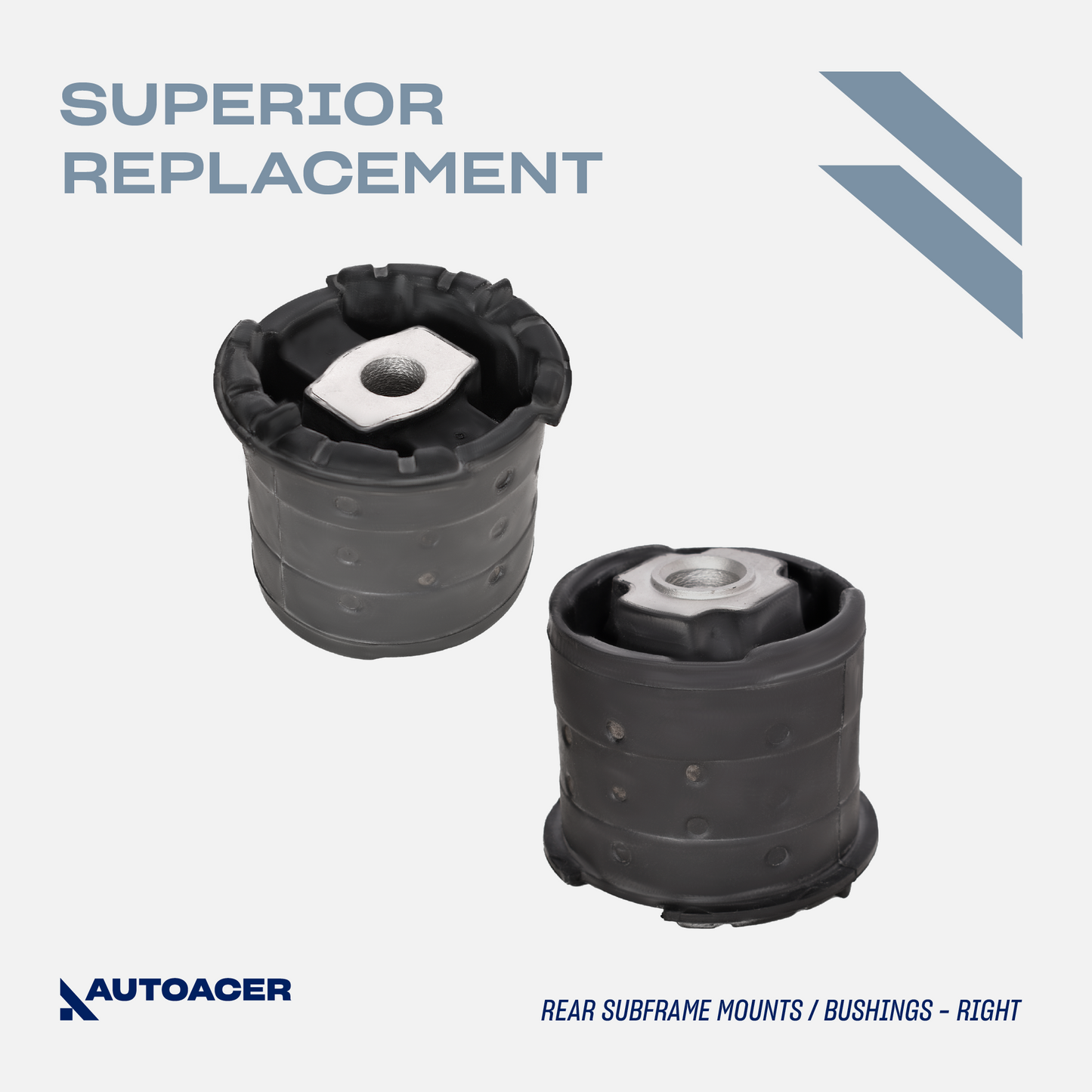 Rear Bushing Kit 4 Pcs - Rear Axle Subframe Mount/Bushings (All Four Sides) for BMW E53 (X5) 2000-2006, E71, E72 (X6) 2008-2014