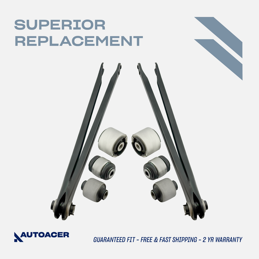 AUTOACER - Rear Wishbone Trailing Control Arms & Rear Axle Trailing Arm Bushes for BMW E36, E46, M3, X3