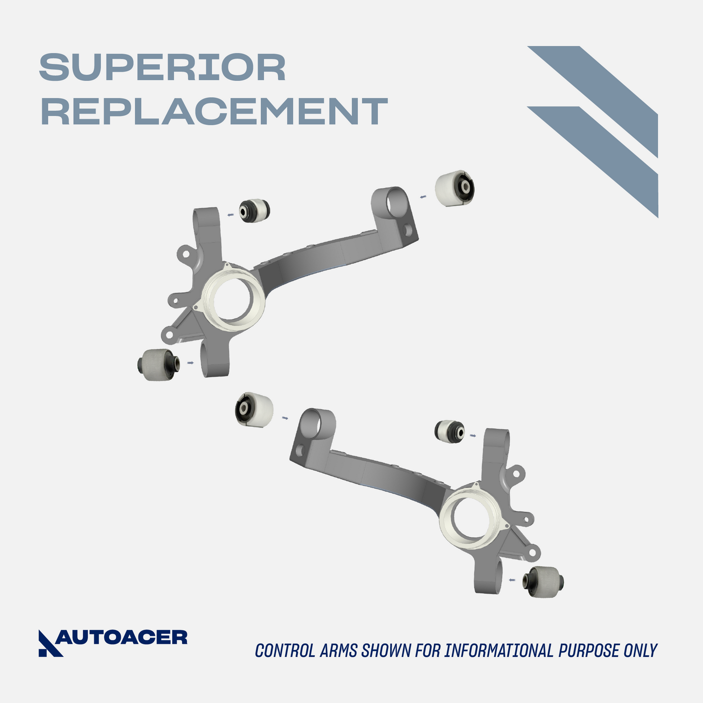 AUTOACER - 6p Rear Suspension Trailing Arm Bushings For BMW 3 SERIES E36 E46 X3 M3