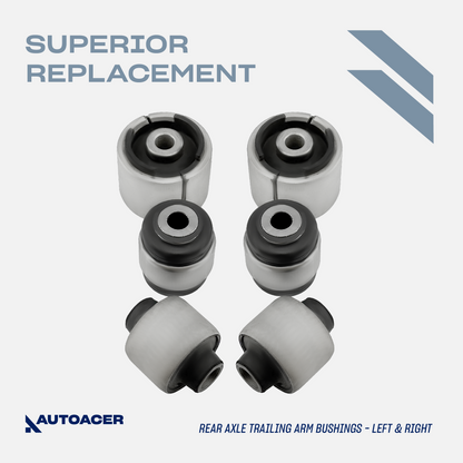 AUTOACER 17p Rear Axle Trailing Subframe Diff Control Arm Bushings For BMW 3 E46