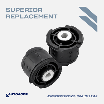 AUTOACER - 7pc Rear Axle Subframe Mounts Bushing Kit For BMW 3 SERIES (E46) 1998 - 2007, X3 (E83) 2004 - 2008