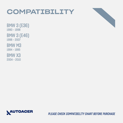 AUTOACER 10p Rear Upper Lower Track Trailing Wishbone Arm Bushes For BMW E46 E36