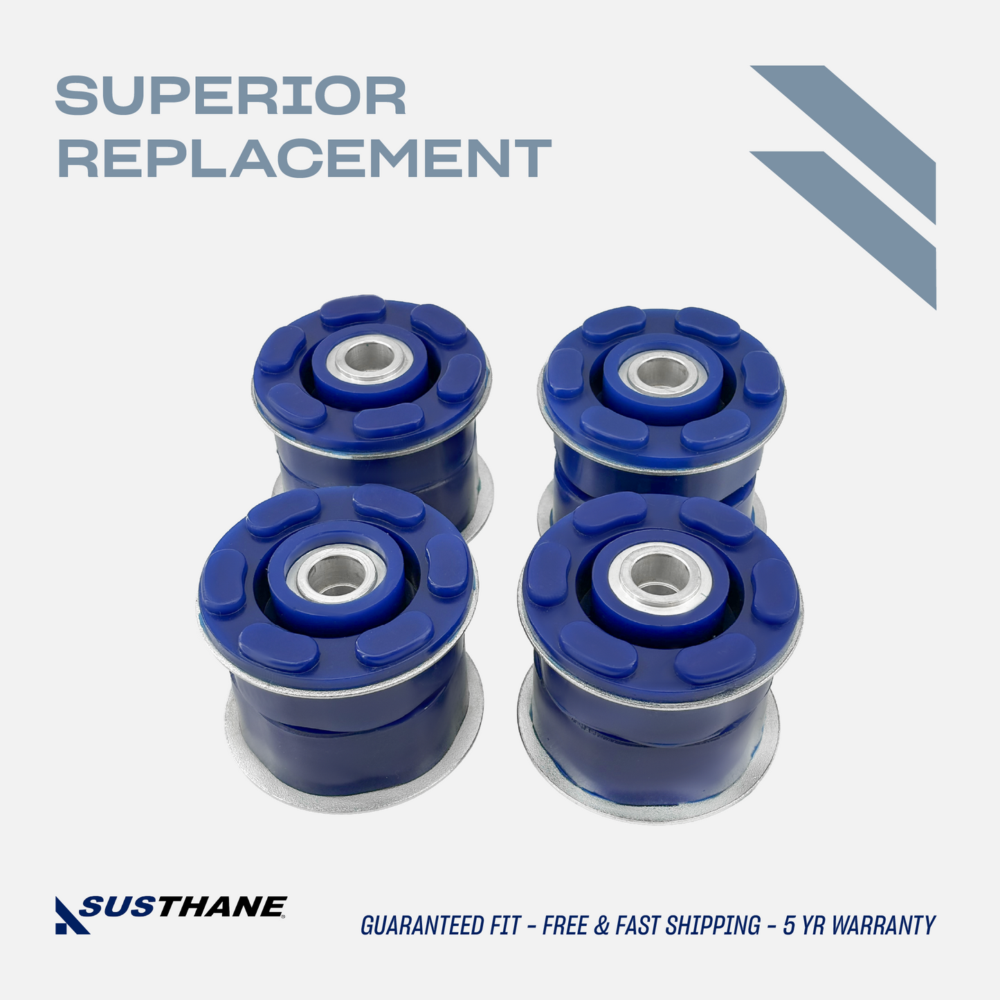 AUTOACER - 4p Rear Axle Subframe Polyurethane Mount Bushing Kit For BMW E53 X5 2000 - 2006