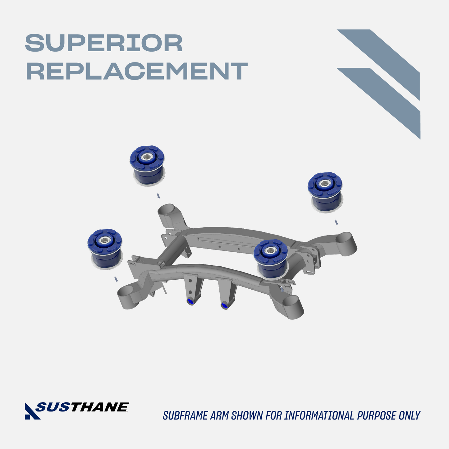AUTOACER - 4p Rear Axle Subframe Polyurethane Mount Bushing Kit For BMW E53 X5 2000 - 2006