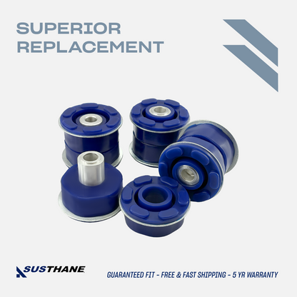AUTOACER - 4p Rear Axle Subframe Polyurethane Mount Bushing Kit For BMW E53 X5 2000 - 2006