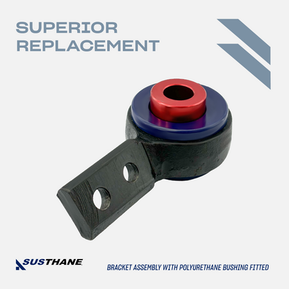 AUTOACER - Front Lower Control Arm PU Bushings Fitted in Retainer Bracket for BMW E46 325Xi, 330Xi