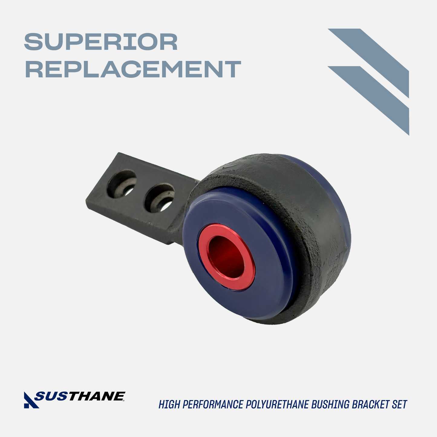 AUTOACER - Front Lower Control Arm PU Bushings Fitted in Retainer Bracket for BMW E46 325Xi, 330Xi