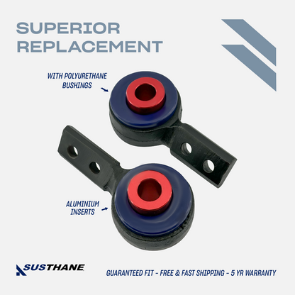 AUTOACER - Front Lower Control Arm PU Bushings Fitted in Retainer Bracket for BMW E46 325Xi, 330Xi