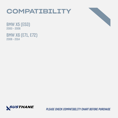 AUTOACER - 8p Rear Axle Subframe Poly Mount Bushings & Bolts for BMW E53 X5 2000 - 2006