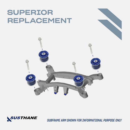 AUTOACER - 8p Rear Axle Subframe Poly Mount Bushings & Bolts for BMW E53 X5 2000 - 2006