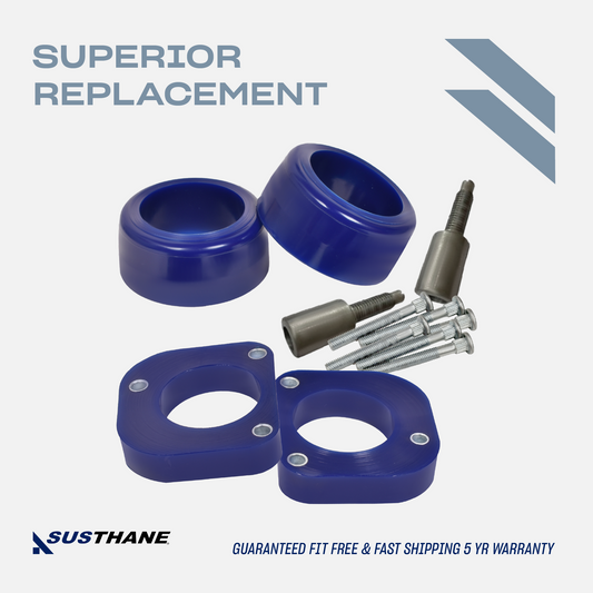 AUTOACER - Front Strut Spacers, Rear Coil Springs 12 Pcs, 30mm /1.2" Height made in very High-grade Polyurethane PU, Compatible with V70 XC 2000 - 2002, XC70 2003 - 2007