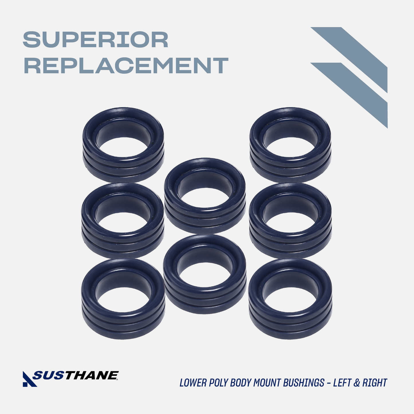 AUTOACER - 16p PU Body Mount Bushing Kit For Dodge Ram 1500 2500 3500 1994 - 2001 Extended Cab Models, 2WD / 4WD