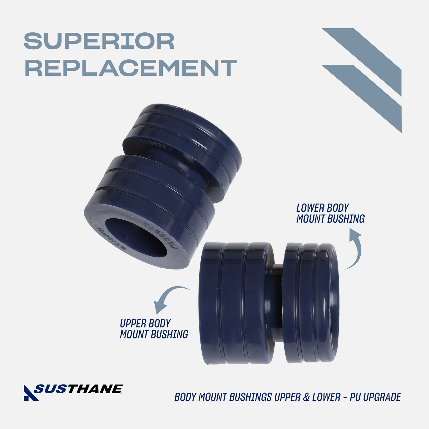 AUTOACER - 16p PU Body Mount Bushing Kit For Dodge Ram 1500 2500 3500 1994 - 2001 Extended Cab Models, 2WD / 4WD