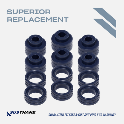 AUTOACER - 12p PU Body Mount Bushing Kit For Dodge Ram 1500 2500 3500 1994 - 2002 Standard Cab Models, 2WD / 4WD