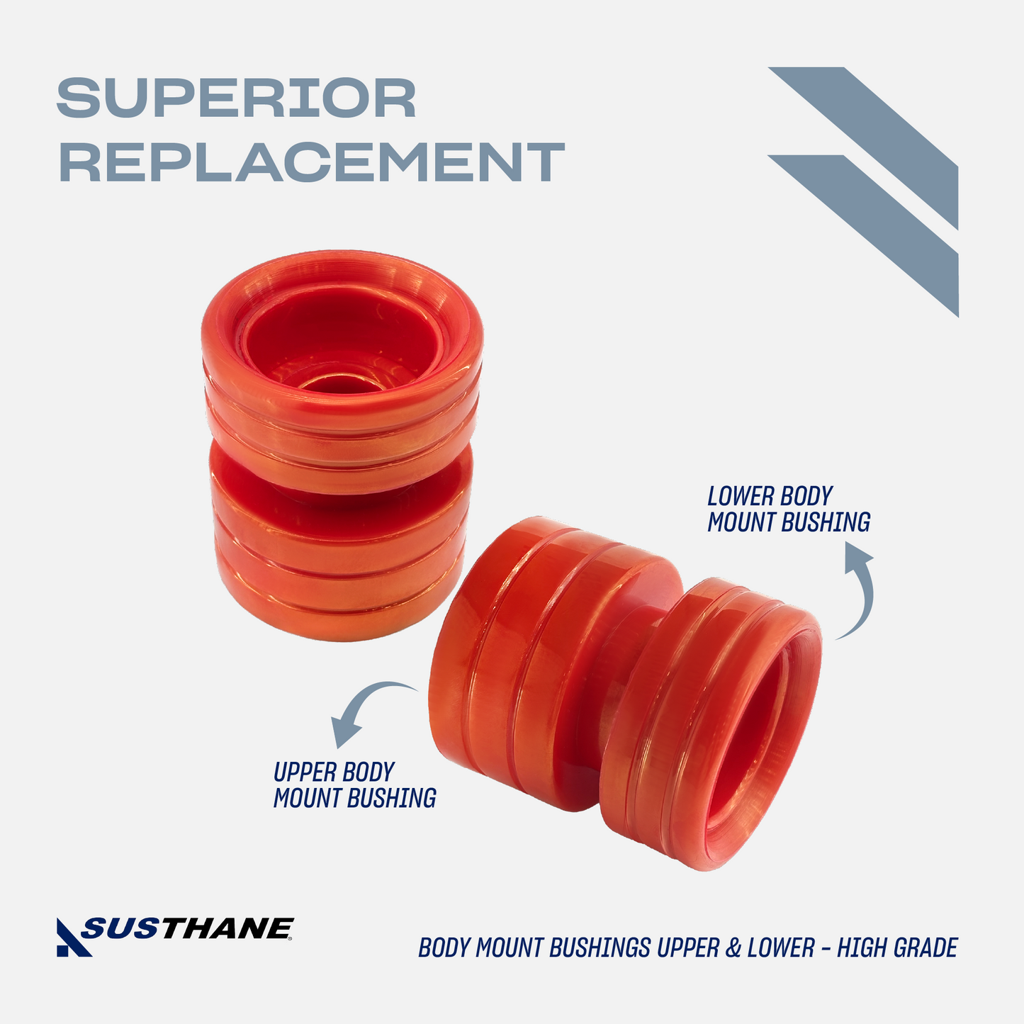 AUTOACER - 16p PU Body Mount Bushing Kit For Dodge Ram 1500 2500 3500 1994 - 2001 Extended Cab 2WD / 4WD