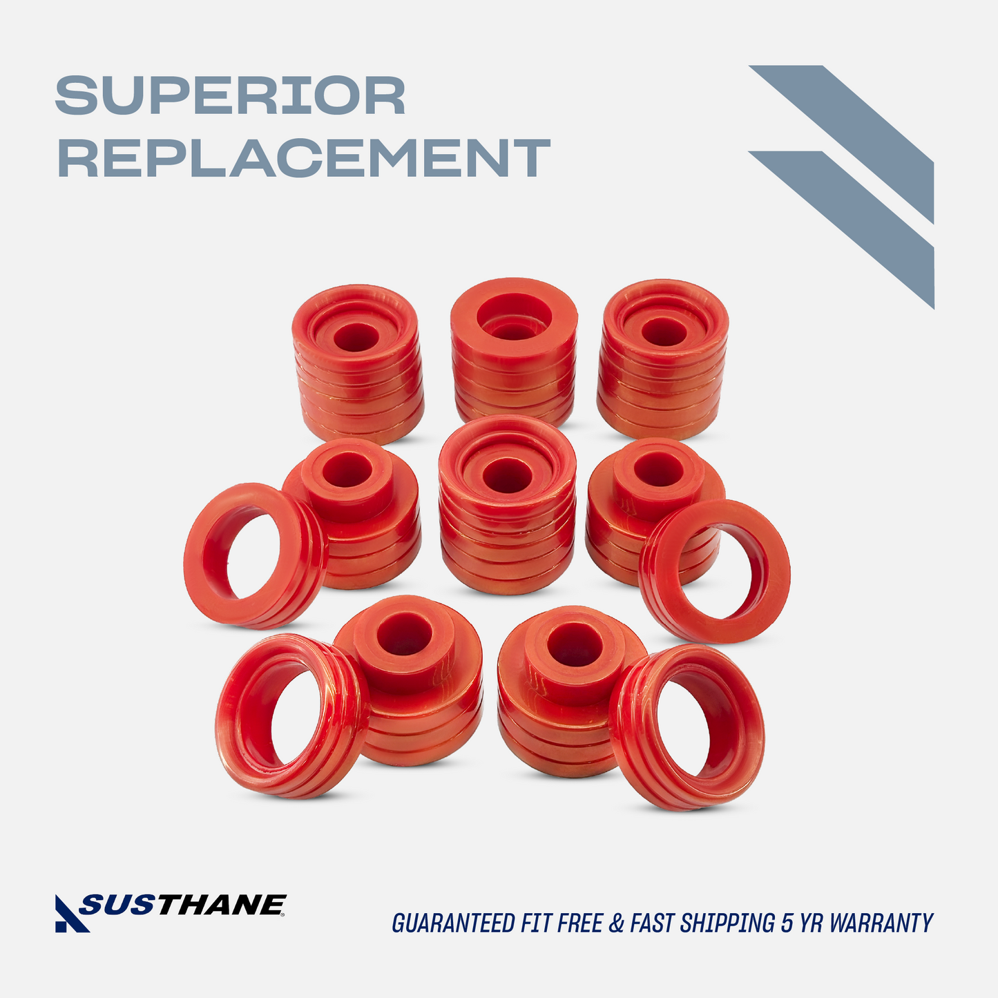 AUTOACER - 16p PU Body Mount Bushing Kit For Dodge Ram 1500 2500 3500 1994 - 2001 Extended Cab 2WD / 4WD