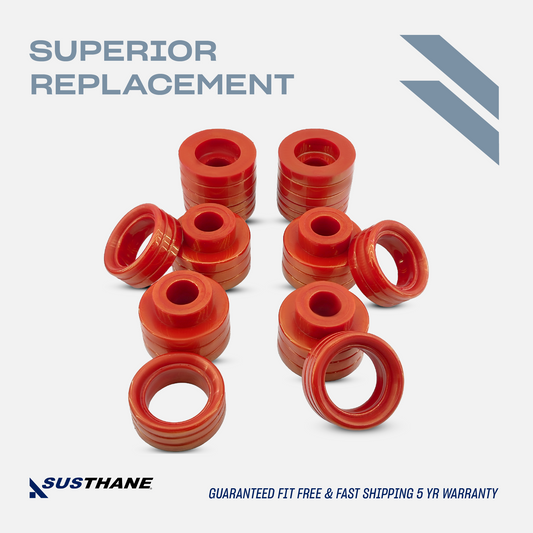 AUTOACER - 12p PU Body Mount Bushing Kit for Dodge Ram 1500 / 2500 / 3500 Standard Cab Models 2WD / 4WD 1994 - 2001