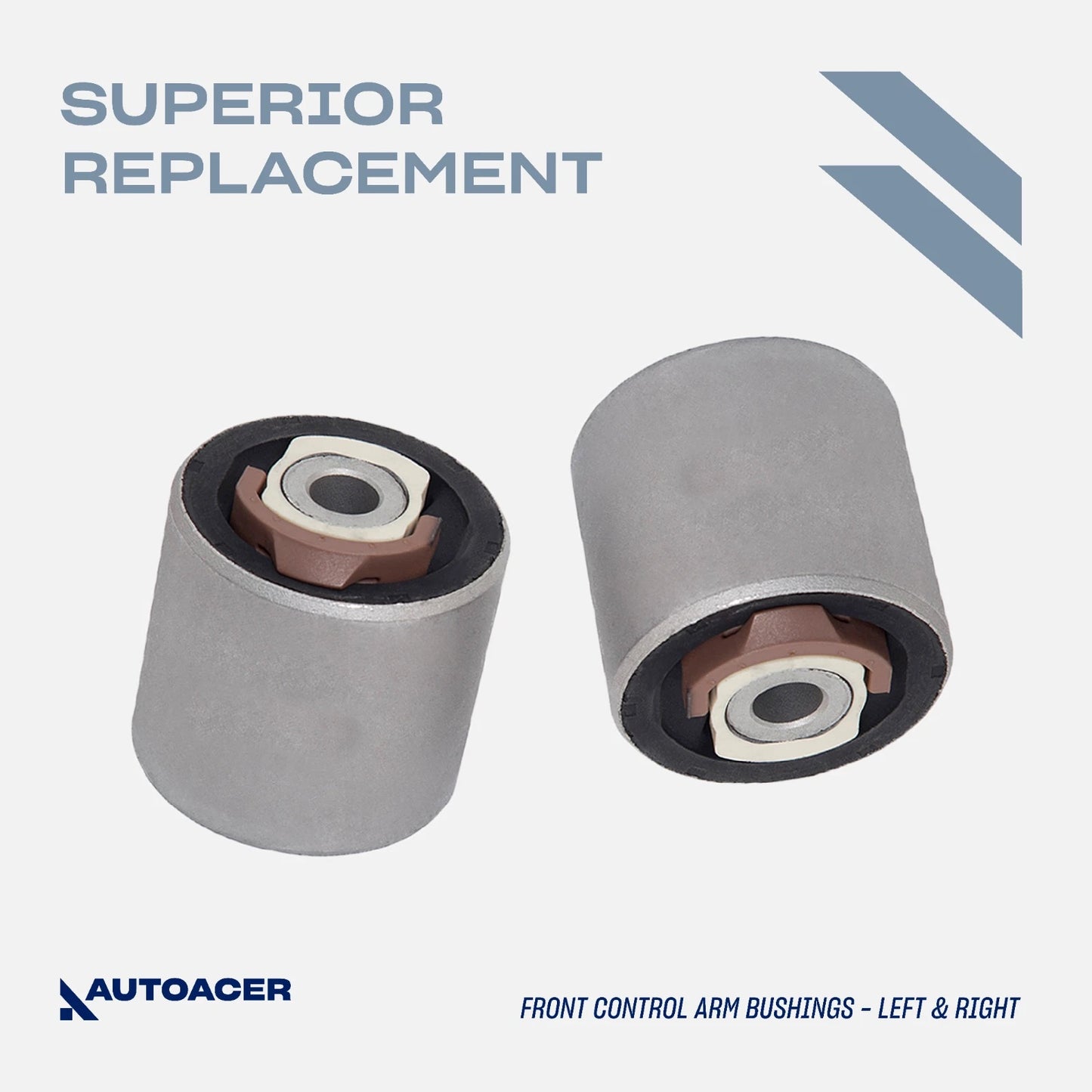 AUTOACER 6 piece Front Lower Control Arm Bushing Kit with 2 Insert Sleeves for Jaguar