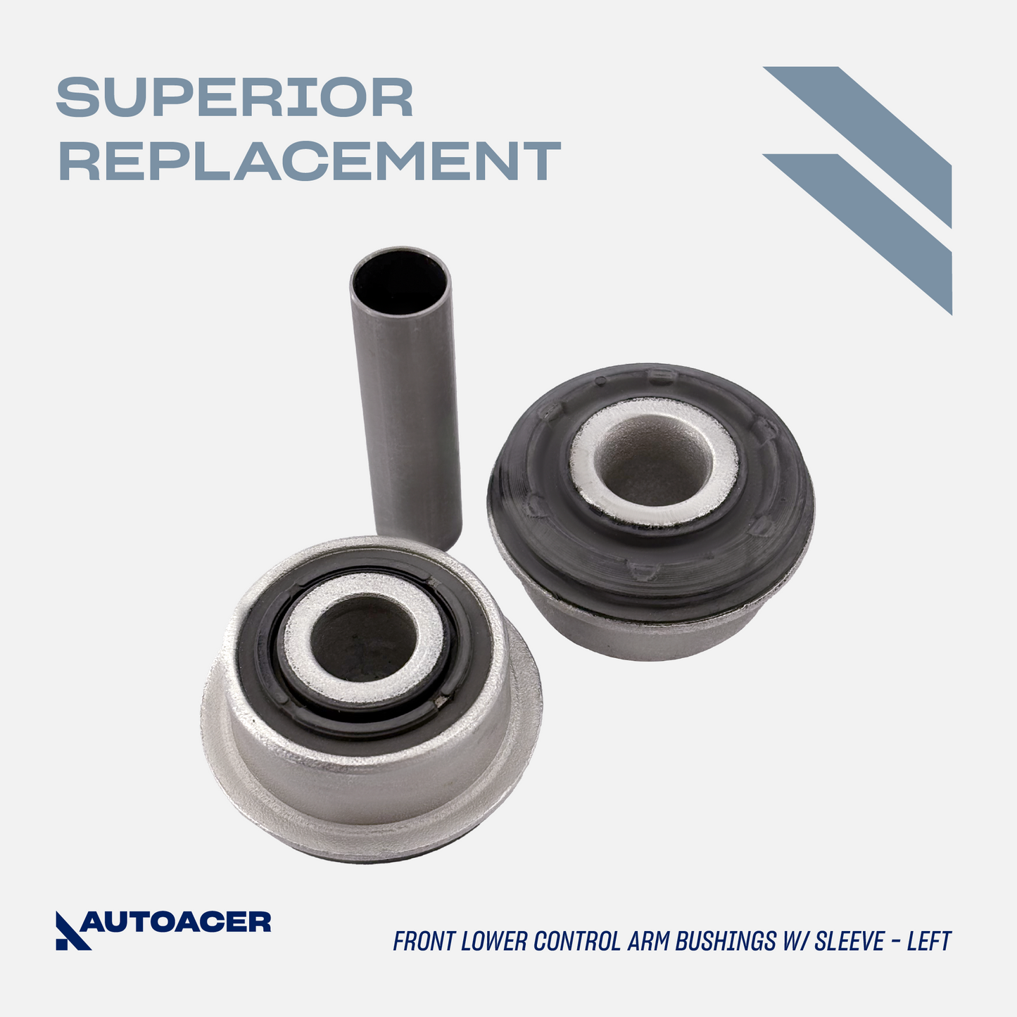 AUTOACER - 2p Front Lower Control Arm Bushing Kit with Insert Sleeves for JAGUAR S-Type 2000 - 2003