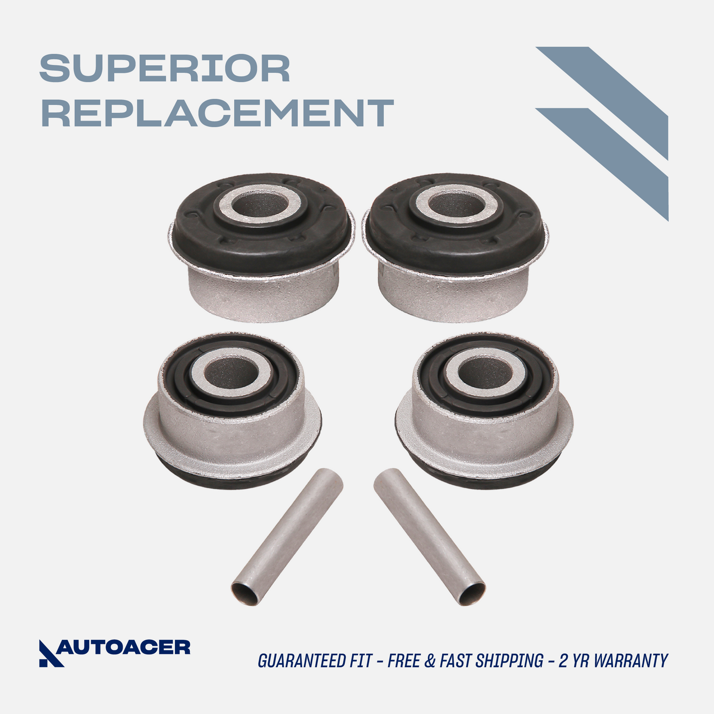 AUTOACER - 2p Front Lower Control Arm Bushing Kit with Insert Sleeves for JAGUAR S-Type 2000 - 2003