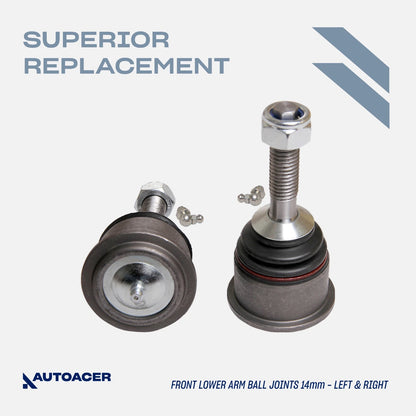 AUTOACER Control Arm Bushing & Ball Joint Kit 6 piece - Control Arm Bushings & Ball Joints for Jaguar