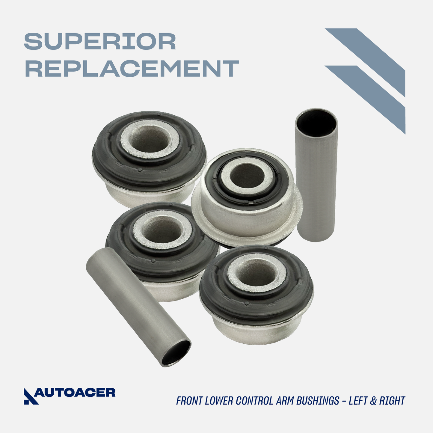 AUTOACER - Front Lower Control Arm Bushings & Ball Joint Kit (14mm) 6 Pcs for JAGUAR S-TYPE V6-V8 1999 - 2008