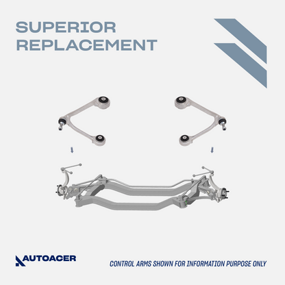AUTOACER - 8p Front Upper Control Arms, Lower Bushings & Ball Joints 14mm for JAGUAR S-TYPE V6 V8 X200 1998 - 2003
