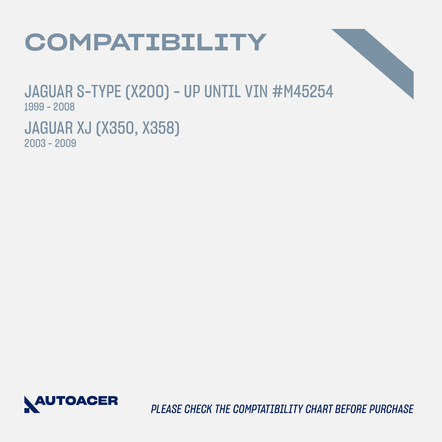 AUTOACER - Rear Lower Control Arm Bushings & Hydra Bushing Kit 6pc for S-Type X200, XJ8, XJR 