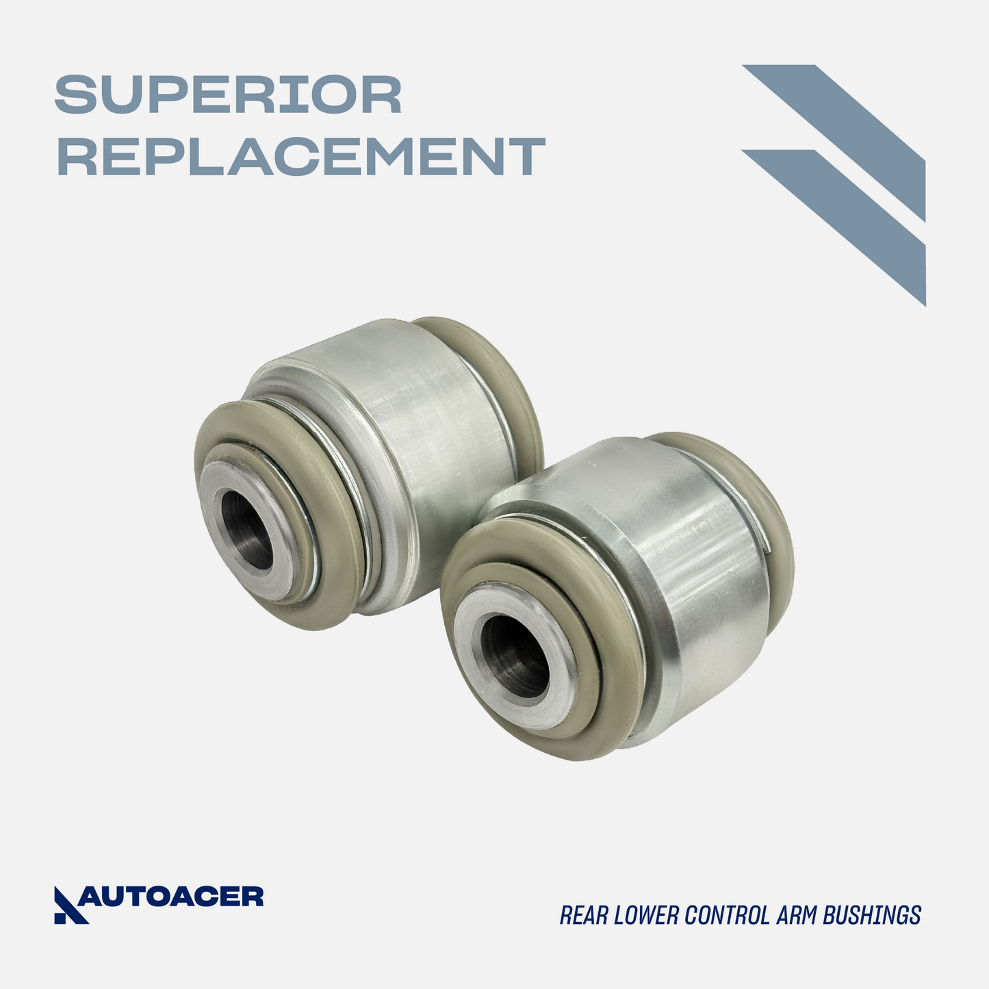 AUTOACER - Rear Lower Control Arm Bushings & Hydra Bushing Kit 6pc for S-Type X200, XJ8, XJR 