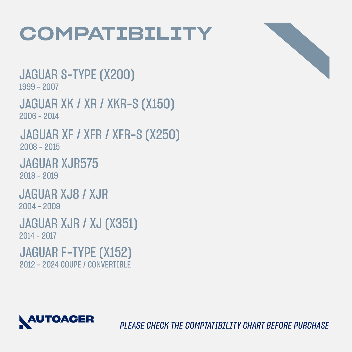 AUTOACER - Rear Upper Control Arm Kit 2 Pcs with Bushings & Ball Joints Fitted, Compatible with LEXUS S-TYPE, XF / XFR / XFR-S, XJ8 / XJR, XJR / XJ, XK / XKR / XKR-S, XJR575, F-TYPE COUPE