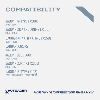 AUTOACER - Rear Upper Control Arm Kit 2 Pcs with Bushings & Ball Joints Fitted, Compatible with LEXUS S-TYPE, XF / XFR / XFR-S, XJ8 / XJR, XJR / XJ, XK / XKR / XKR-S, XJR575, F-TYPE COUPE