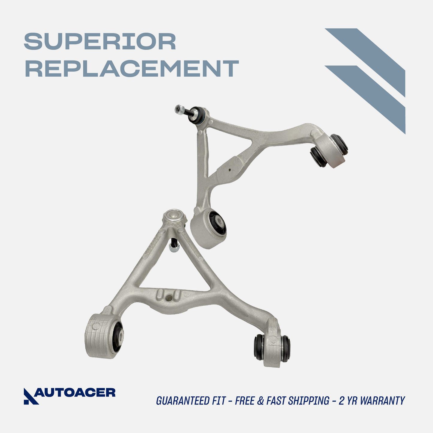 AUTOACER - Rear Upper Control Arm Kit 2 Pcs with Bushings & Ball Joints Fitted, Compatible with LEXUS S-TYPE, XF / XFR / XFR-S, XJ8 / XJR, XJR / XJ, XK / XKR / XKR-S, XJR575, F-TYPE COUPE
