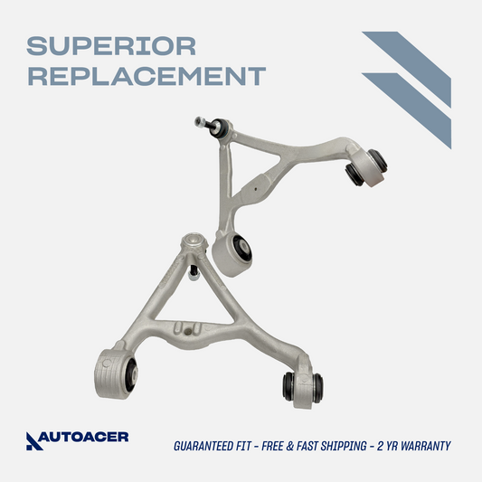 AUTOACER - Rear Upper Control Arm Kit 2 Pcs with Bushings & Ball Joints Fitted, Compatible with LEXUS S-TYPE, XF / XFR / XFR-S, XJ8 / XJR, XJR / XJ, XK / XKR / XKR-S, XJR575, F-TYPE COUPE