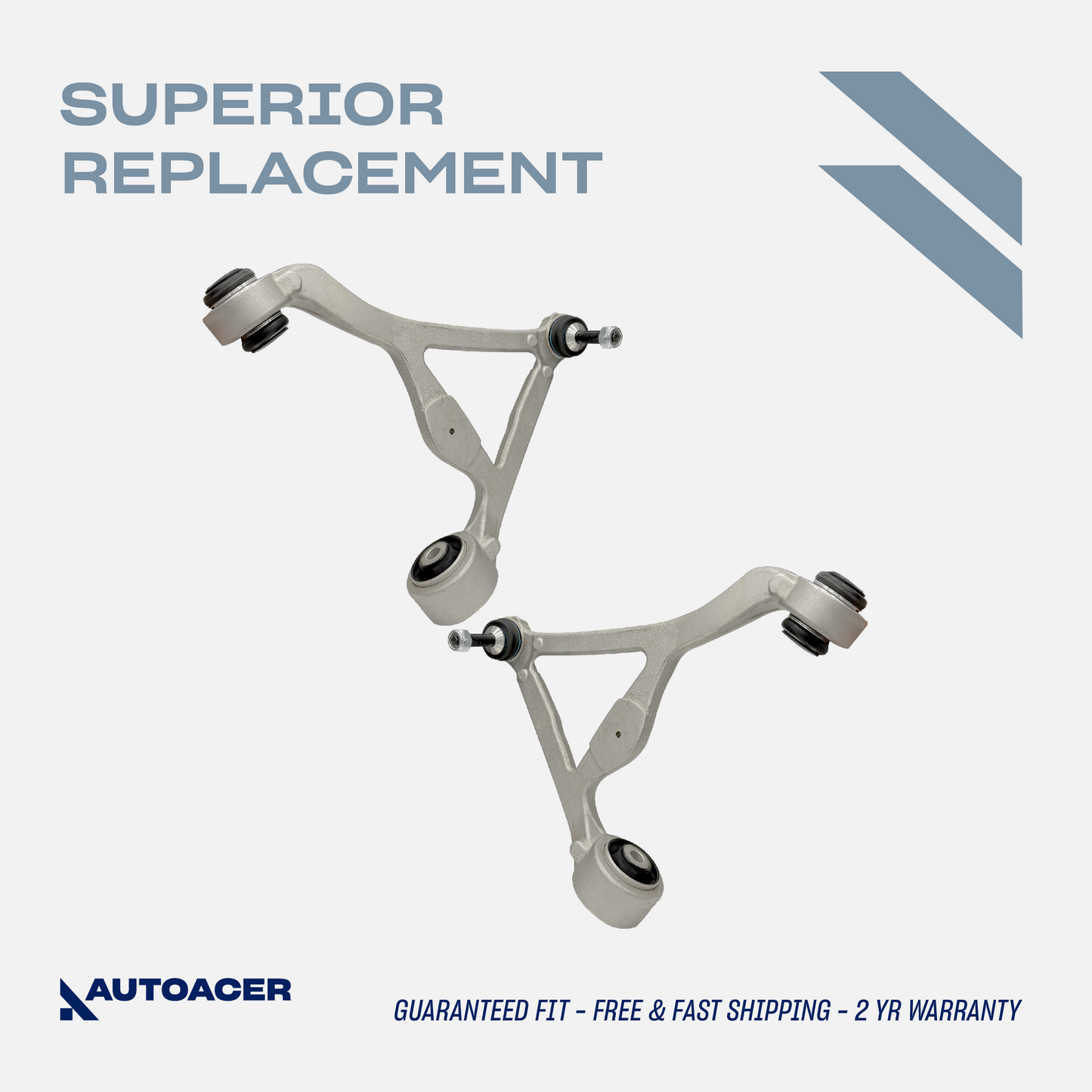 AUTOACER - Rear Upper Control Arm Kit 2 Pcs with Bushings & Ball Joints Fitted, Compatible with LEXUS S-TYPE, XF / XFR / XFR-S, XJ8 / XJR, XJR / XJ, XK / XKR / XKR-S, XJR575, F-TYPE COUPE