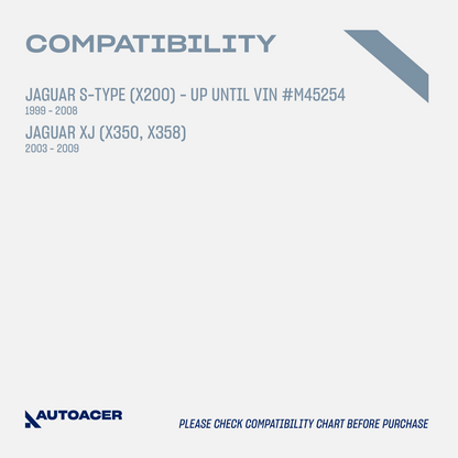 AUTOACER - 10p Rear Lower Control Arm Solid / Hydra Bushings, Stabilizer Bar Links & Tie Rods For JAGUAR S-TYPE 1999 - 2003, XJ8 / XJR 2003 - 2009