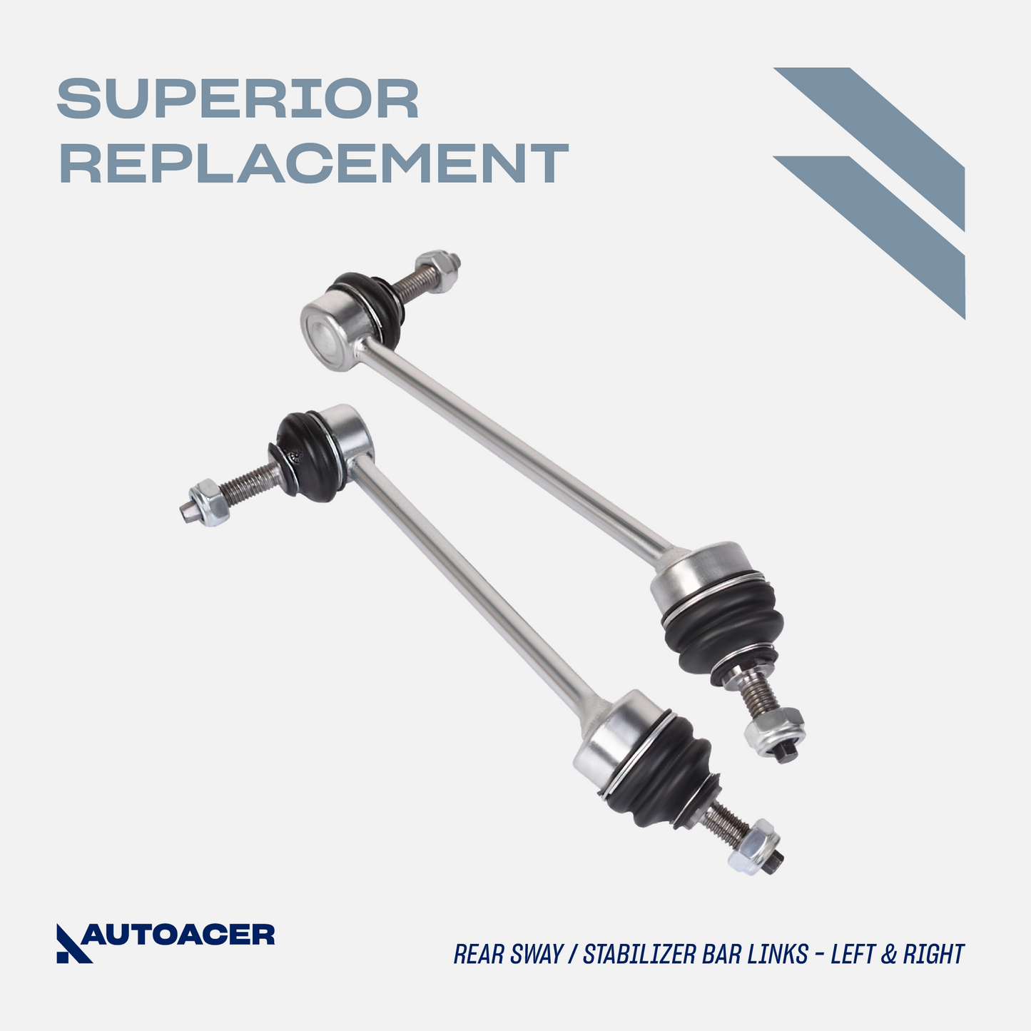 AUTOACER - Rear Sway / Stabilizer Bar Links & Torque Tie Rod Assembly 4 Pcs for S-TYPE, XJ8 / XJR, XJ, XK / XKR / XKR-S, XF / XFR / XFR-S, F-TYPE, VANDEN PLAS, SUPER V8