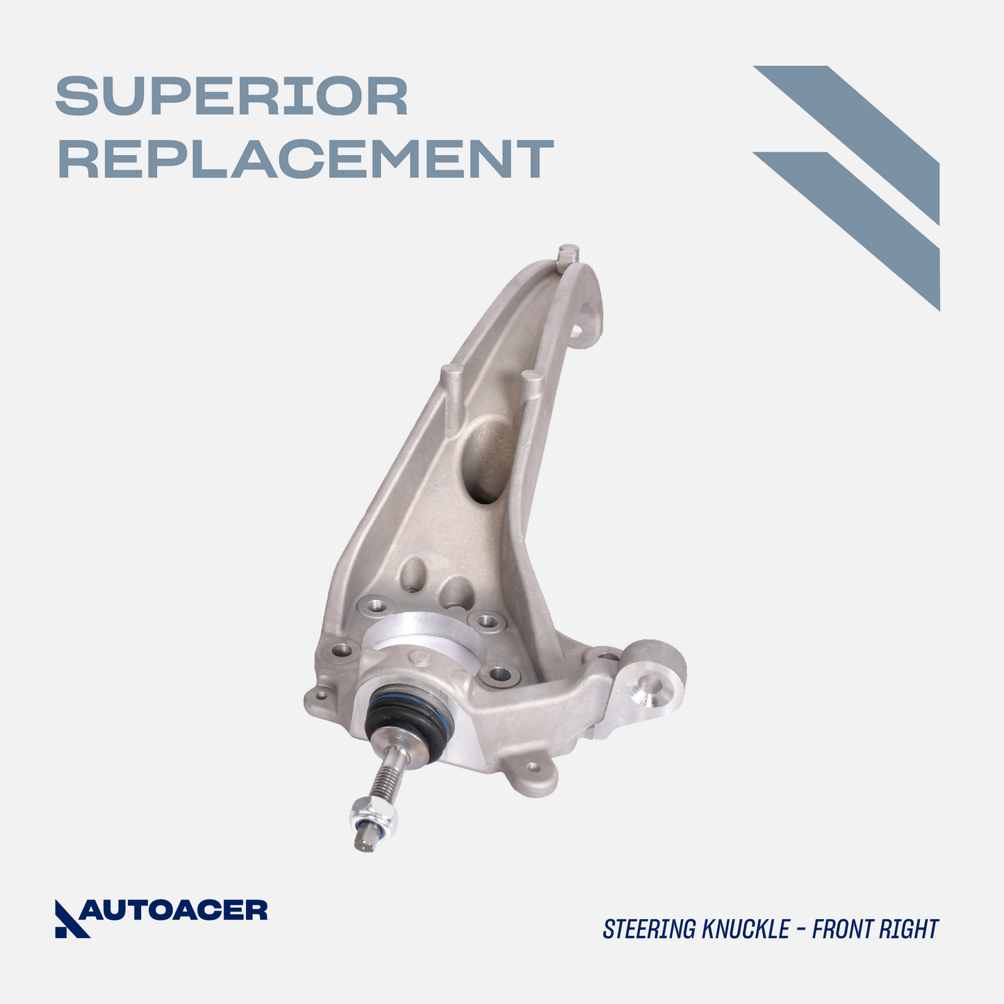 AUTOACER - Front Right Axle Steering Knuckle Arm with 14mm Ball Joint Fitted for Jaguar S-Type 1999 - 2003