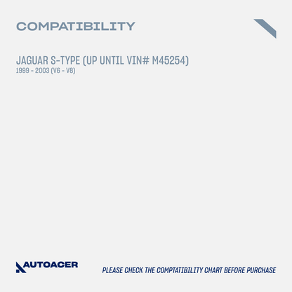 AUTOACER Front & Rear Suspension Kit 14p - Upper Lower Control Arms, Stabilizer Links, Tie Rod Set & Sway Bar Bushings For JAGUAR S-TYPE V6 V8 1999