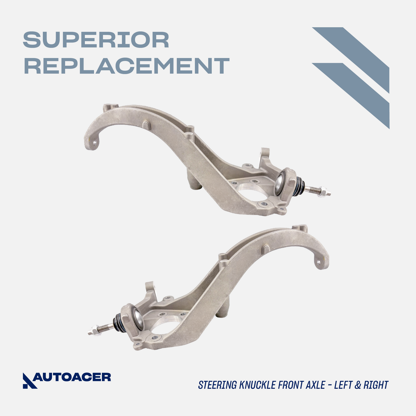 AUTOACER - 2p Front Left Right Steering Knuckle Arms W/14mm Ball Joints for Jaguar S-Type 1999 - 2003 