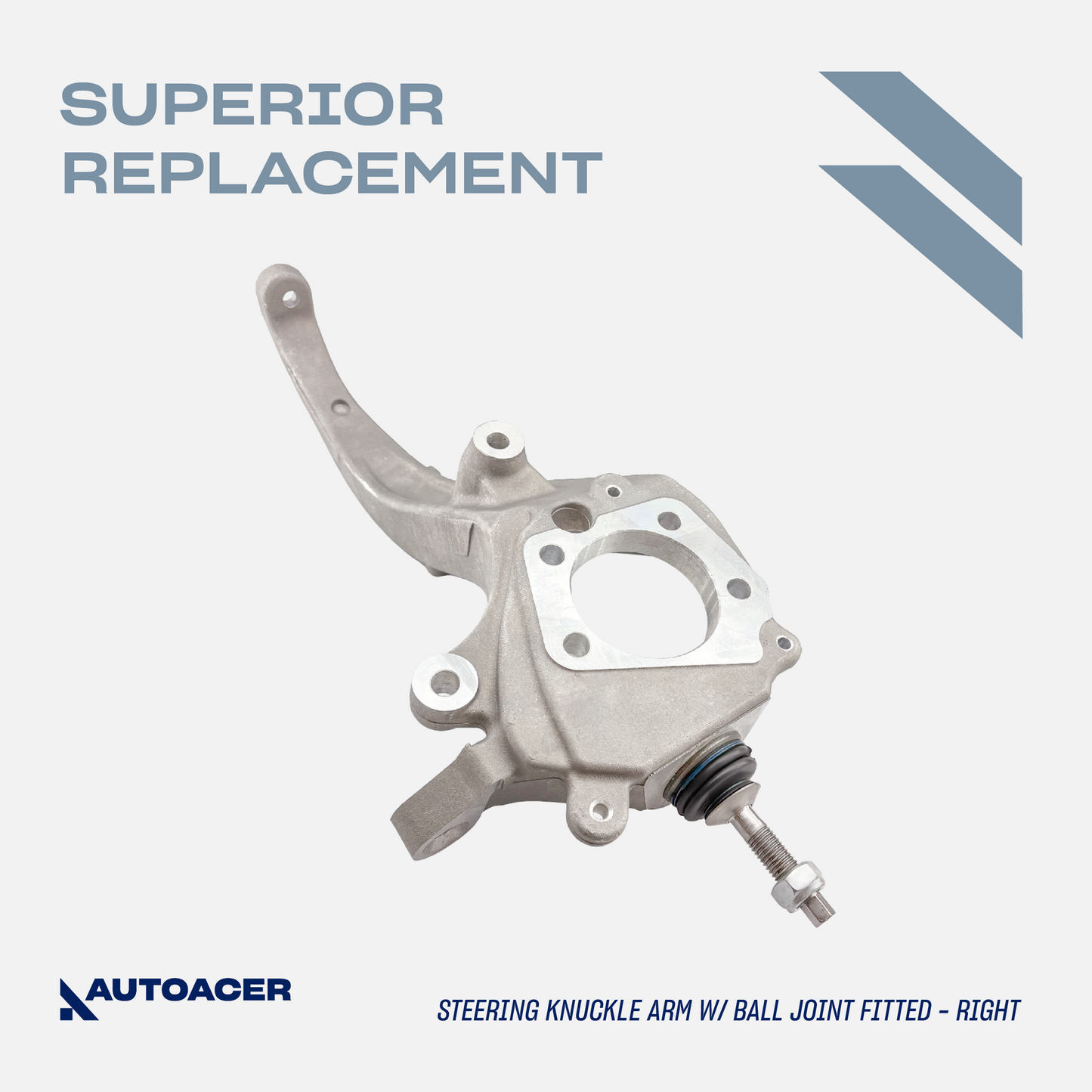 AUTOACER - 2p Front Lower Steering Knuckle Control Arm Left Side with Ball Joint Fitted and Steering Knuckle Arm Ball Joint 14mm Right Side For JAGUAR S-TYPE 1999 - 2003