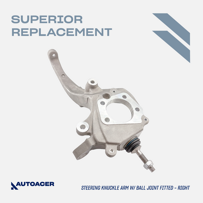 AUTOACER - 2p Front Lower Steering Knuckle Control Arm Left Side with Ball Joint Fitted and Steering Knuckle Arm Ball Joint 14mm Right Side For JAGUAR S-TYPE 1999 - 2003