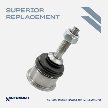 AUTOACER - 2p Front Lower Steering Knuckle Control Arm Left Side with Ball Joint Fitted and Steering Knuckle Arm Ball Joint 14mm Right Side For JAGUAR S-TYPE 1999 - 2003