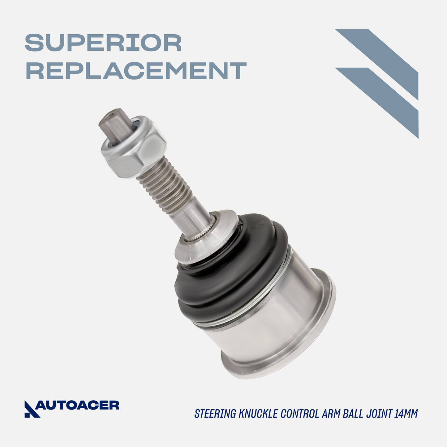 AUTOACER - 2p Front Lower Steering Knuckle Control Arm Right Side with Ball Joint Pre-Fitted & Ball Joint 14mm Left Side For Jaguar S-Type 1999-2003
